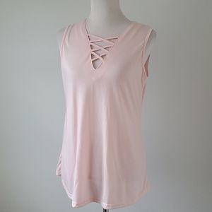 Women's soft pink tank top